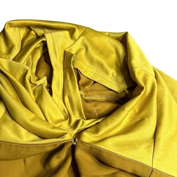 Y2K,vtg, Favlux jumpsuit,YELLOW sz S. WIDE leg, Boho,capri,Lagenlook,academia EC - Picture 12 of 16